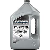 Quicksilver 25W-50 High Performance Synthetic Marine Engine Oil, 1 Gallon