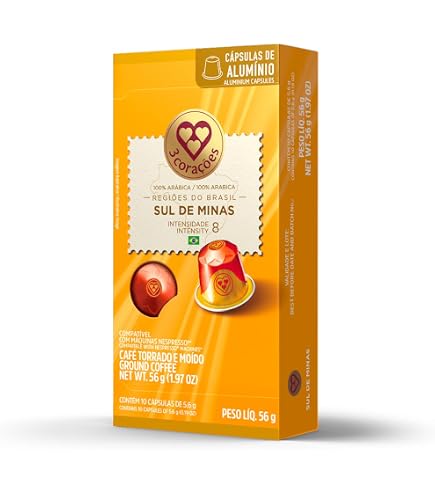 3 Corações Cápsulas de Café Regiões do Mundo Colômbia, Compatíveis