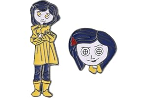 FEIMENG JEWELRY Horror Movie Coraline The SecretDoor Enamel Pin Metal Brooch Badges Jewelry Accessories Gifts for Fans