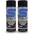 Steel-It 1012B Polyurethane, Industrial Paint Coatings, Weldable, Easy to Apply - Black (2 Pack)