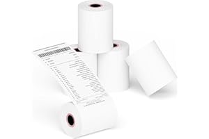 MBLABEL 2 1/4''x 85' Thermal Receipt Paper Rolls, POS Cash Register Paper Roll (5 Rolls)