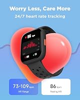 Brave 2 Kids Smartwatch 1.8 Inch Heart Rate Sleep IP68 Black view 5