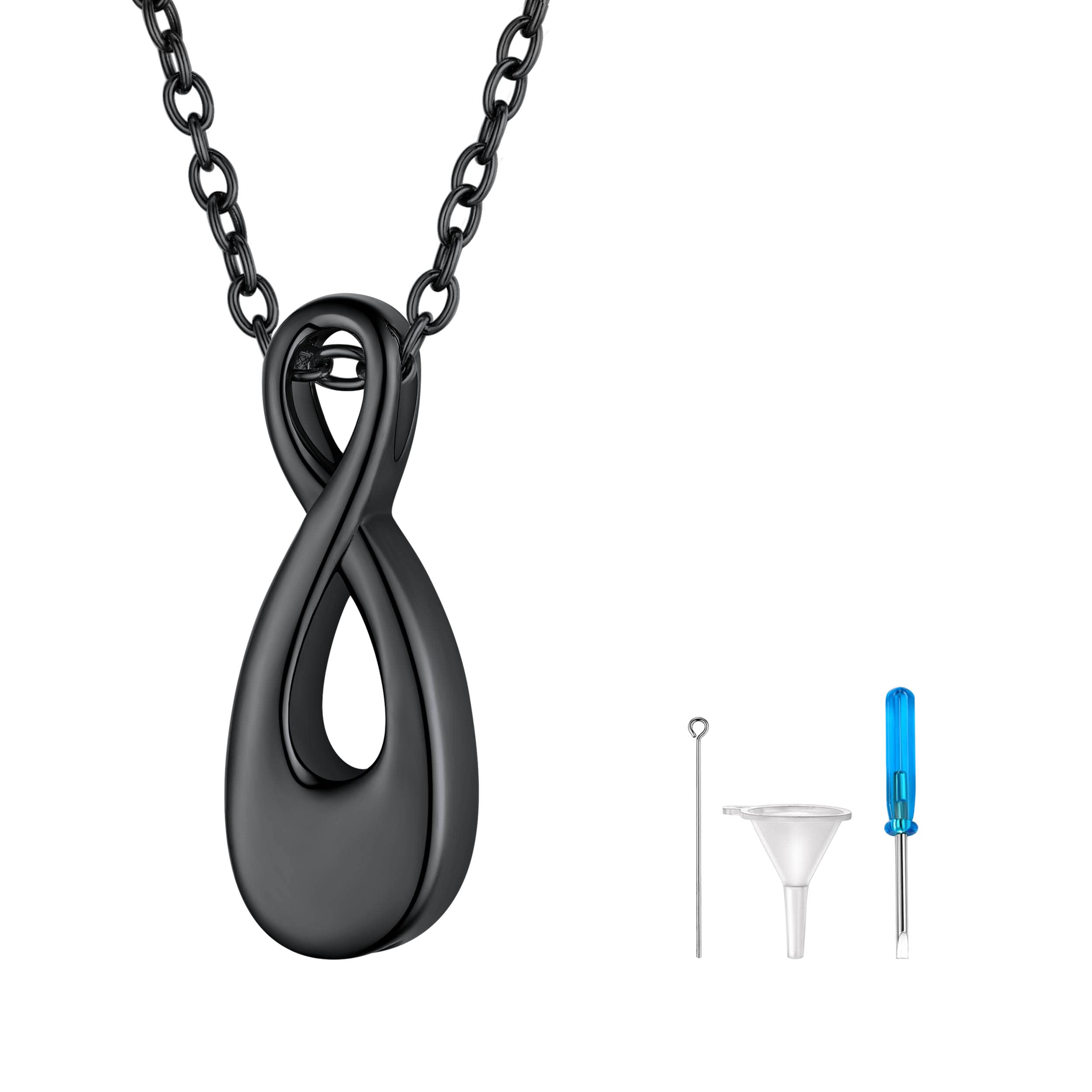 FindChic Waterproof Ashes Jewellery for Women Men Memorial Cremation Pendant for Human Pet Dog Cat Ash Urn Necklace