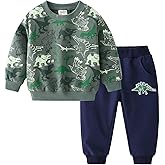 Volunboy Toddler Boys Clothes Sets Little Boy Clothing Long Sleeve Pullover Jogger Pants Kids 2 Pieces Outfits