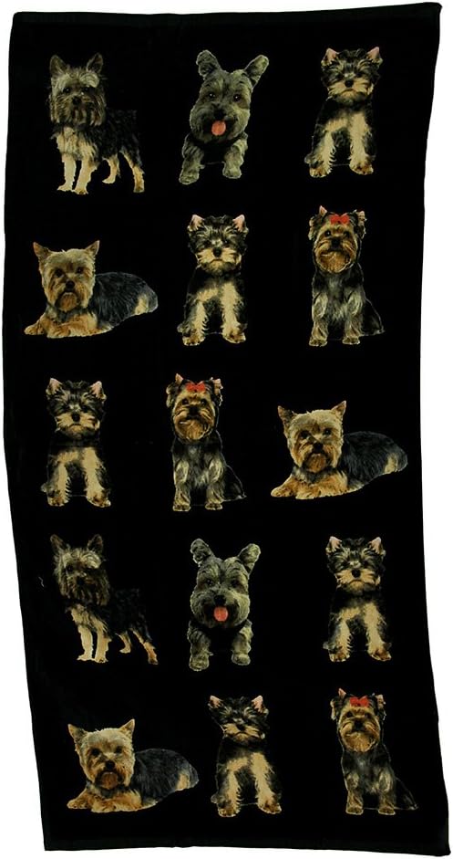 Yorkie Dog Beach Towel