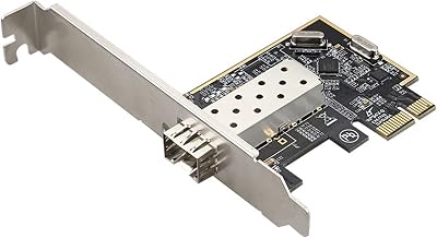 Oikabio 100Mbps PCIE X1 Fiber Optic Network Card SFP Adapter Desktop RT8106E