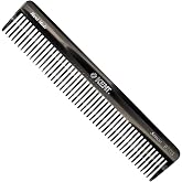 Kent 92T Black Graphite Wide Tooth Women&rsquo;s Detangler Comb for Curly, Wavy, and Thick Hair &ndash; Ideal for Use on Wet Hair &ndash; Gentle, Shower Comb for &ndash; Anti-Static, Smooth - Styling Tool by Kent