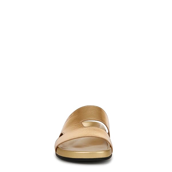 FRANCO SARTO WOMENS BRITT SLIDE SANDAL GOLD 8 M