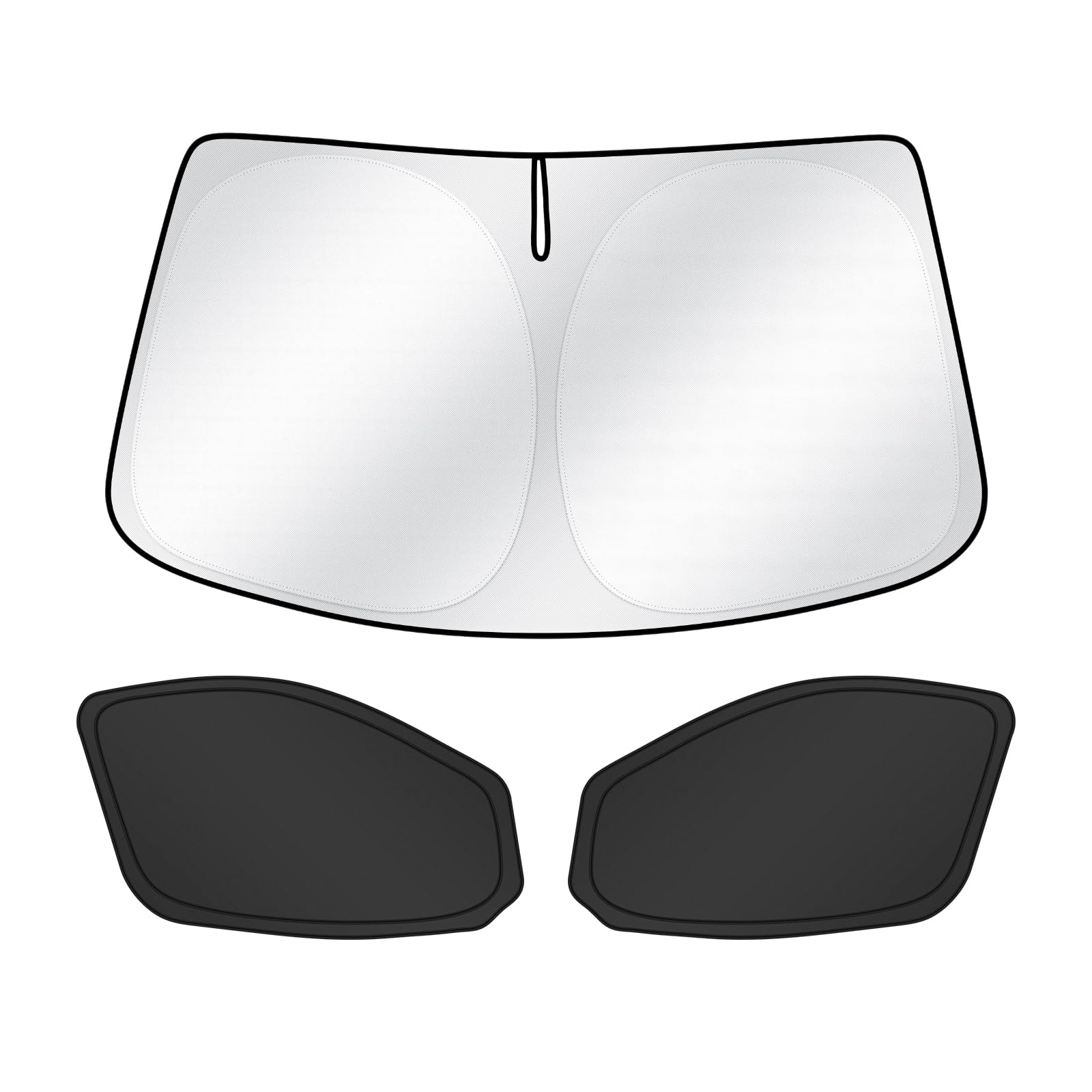 Photo 1 of T TGBROS Sun Shade for Ford Transit 2015-2025 Windshield Front Side Window Sun Shade Car Window Shades Privacy for Transit Van Mid/High Roof Accessories Foldable Black Out Window Cover 3PCS