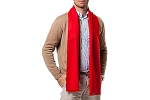 Panegy Men's Cashmere Scarves Long Wool Scarf Plaid Thicken Winter Warm Business Scarf for Men Casual Fashion Soft Comfy