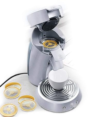 UPP Kaffee-Pads Kaffeepads Kaffeefilter wieder verwendbar befüllbar für Kaffeemaschine Padmaschine aus Kunststoff 4 Stück