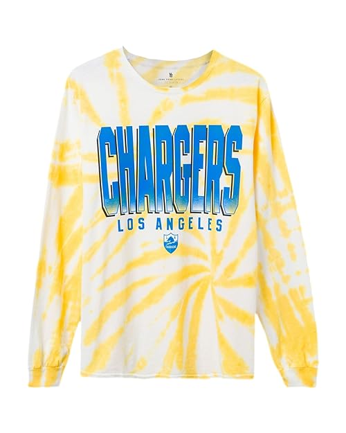 Junk Food Clothing Los Angeles Chargers Game Time Long Sleeve - Large