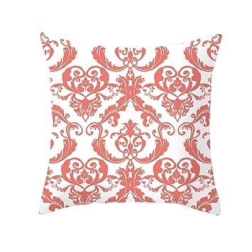 Amazon Com Tanwin Throw Pillow Covers Live Coral Color Peach Skin