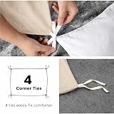 Moonlight20015 Double Duvet Cover Set Cream Solid Soft Bedding with 2 view 5