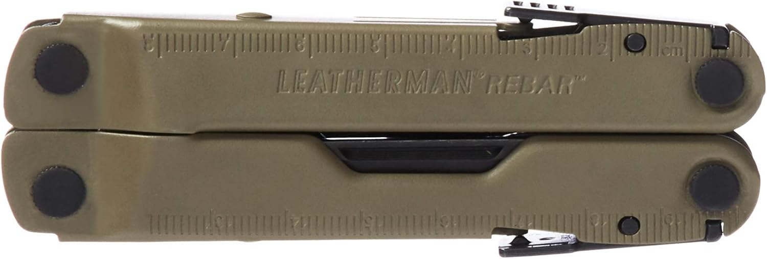 Leatherman Rebar Multi-Tool - 17 All-Tools for DIY & Camping, Black Stainless Steel, Brown - Image 5