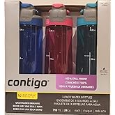 Contigo AUTOSEAL 24oz. Spill-Proof and BPA Free Water Bottle, 3-pack