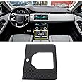 HIGH FLYING 2019-2024 for Land Rover Range Rover Evoque Car Accessories Gear Shift Panel Frame Cover Trim ABS Carbon Style 1PC (Not Fit Australia Version)
