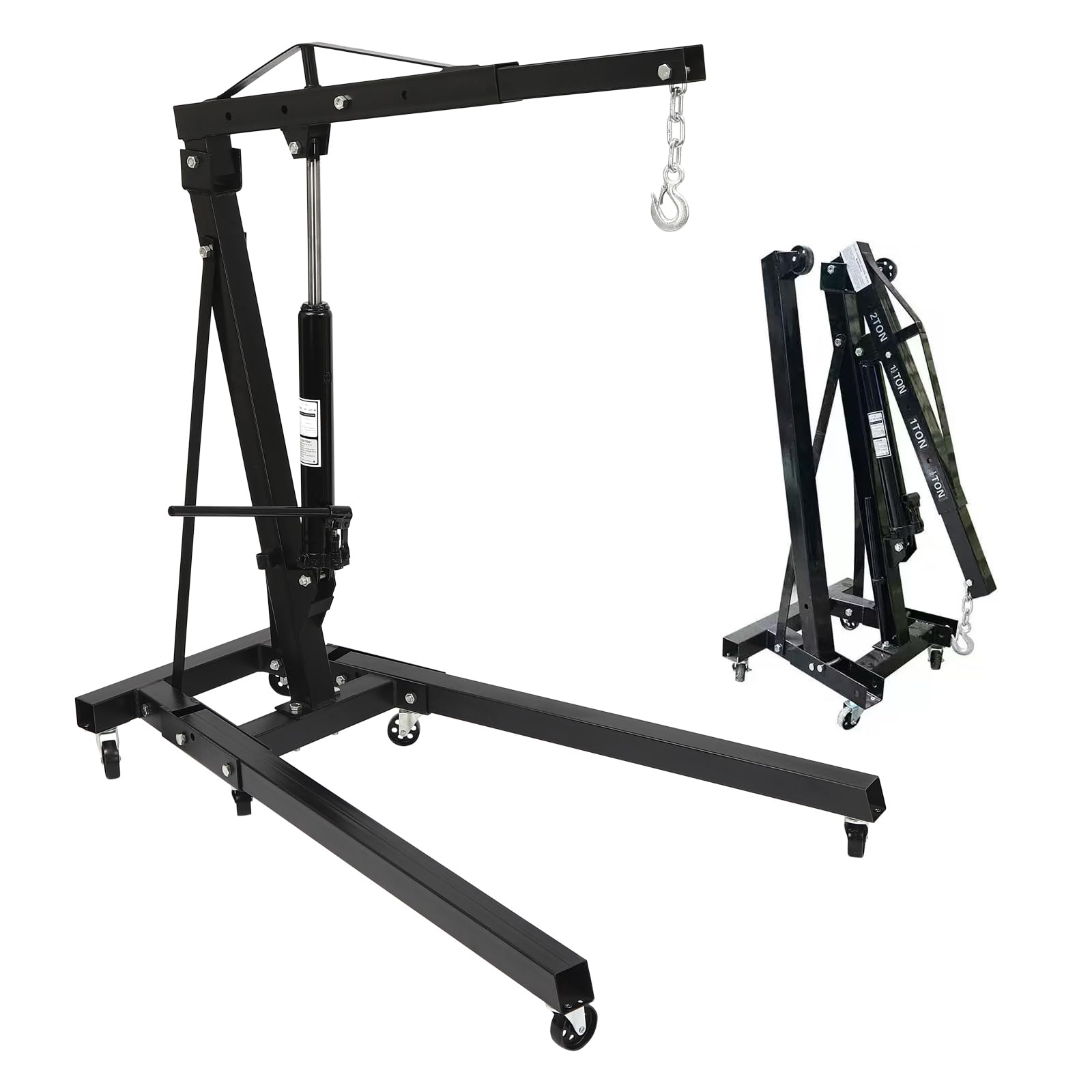 Photo 1 of ****SIMILAR ITHEM***

TMHWYP Engine Hoist 2 TON Folding Hydraulic Engine Motor Hoist Cherry Picker Shop Cranes Lift DIY Stand Lif4000 lb Heavy-Duty