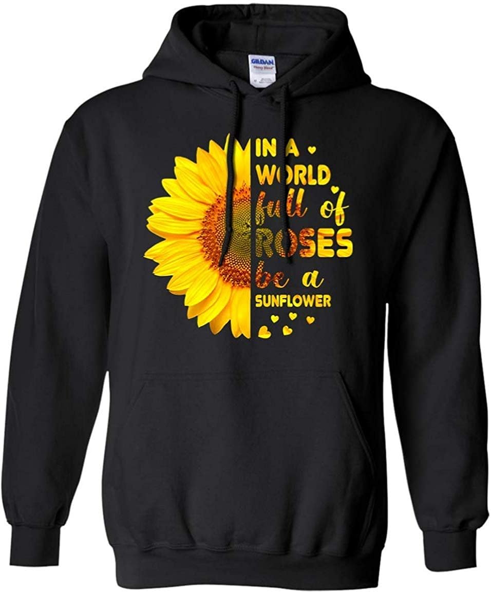 womens sunflower hoodie