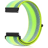 20mm Nylon Quick Release Band Compatible with Samsung Galaxy Watch 7 6 5 4 40mm 44mm/Garmin Vívoactive 6/5/3/3 Music/Forerunner 570 42mm/55/158/165/245/645/Amazift Active 2/Active/T-Rex 3 Pro 44mm