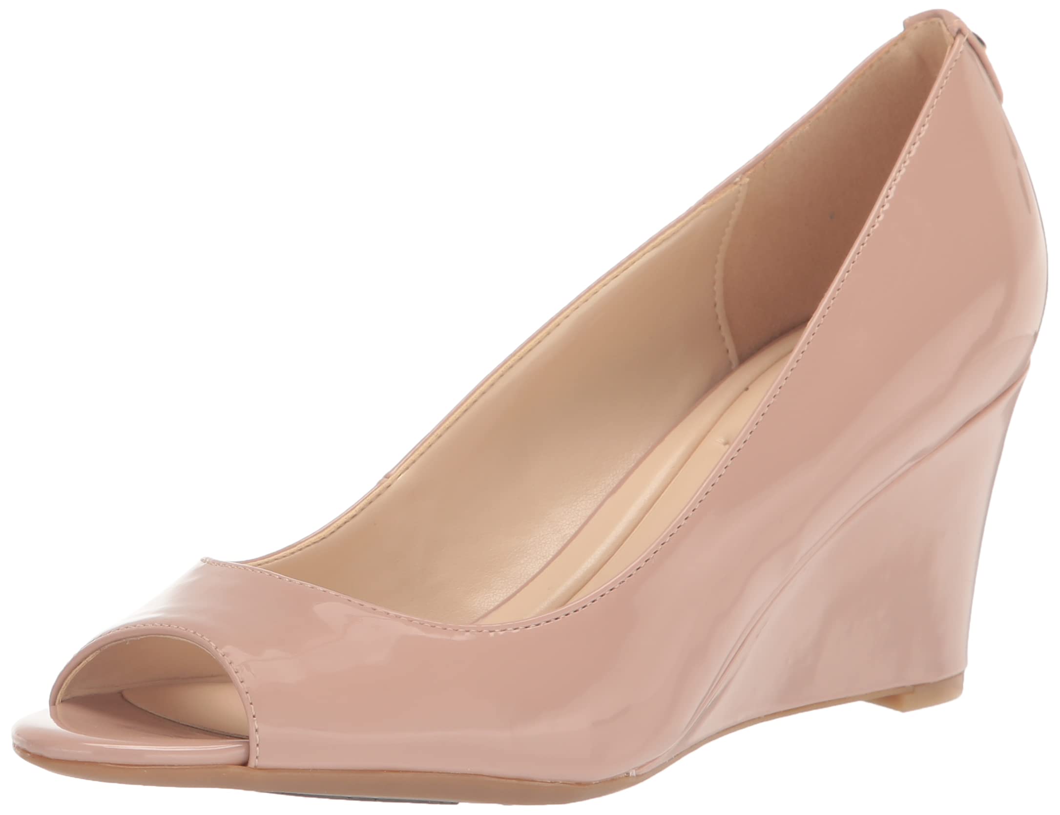 Nine West Women’s Cape9x93 Wedge Sandal, Barely Nude, 9