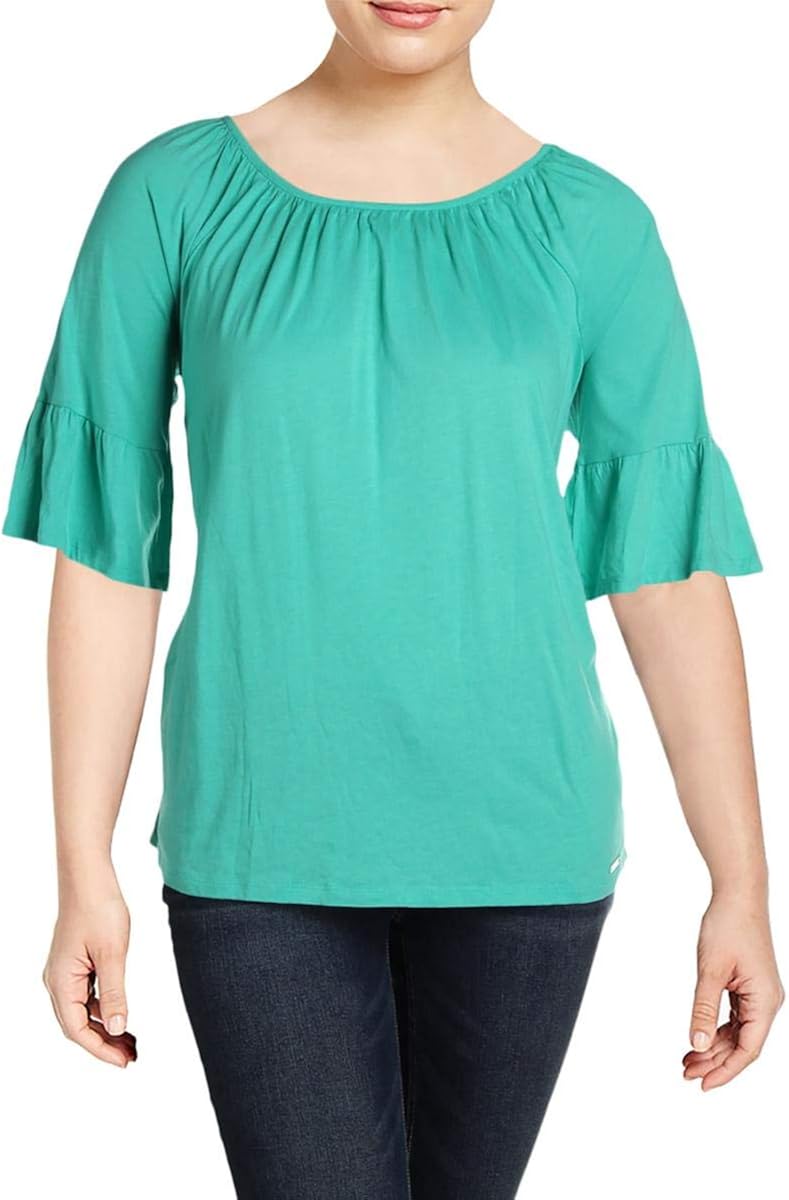 michael kors t shirt womens green