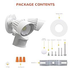 JJC LED Outdoor Security Lights Motion Sensor Flood