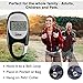 Next-Station Simple Step Counter Portable Walking 3D Pedometer with Carabiner Clip for Men/Women/Pets