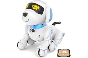 Dwi Dowellin Robot Dog for Kids 8-12,Remote Control Smart Robotic Dogs Pet Puppy Robotic Toy,Interactive Touch Walking Talking Toys for Boys Girls Christmas Birthday Gifts