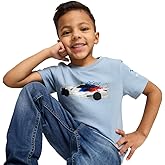 Puma Unisex-Child BMW M Motorsport T-Shirt, Blue Wash SS25,6