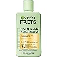 Garnier Fructis Hair Filler + Vitamin C Strength Repair Sulfate-Free Conditioner, for Weak Damaged Hair, up to 4X Less Breaka