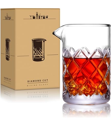 Final Touch Yarai Mixing Pitcher With Hawthorne Strainer - Elevate Your Cocktail Experience With Classic Elegance And Precision Pouring, Durable Glass - View #12