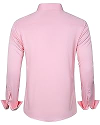 J.VER Men's Dress Shirts Solid Long Sleeve Stretch