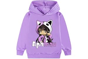 Ruerxuan Childrens Anime Hoodie Cute 3D Print Pullover Sweatshirt Sports Tops Kids YouTube Funny Game Shirt
