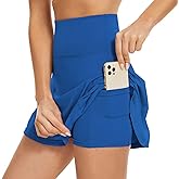American Trends High Waist Pleated Tennis Skirt with Pockets Skorts Skirts for Women