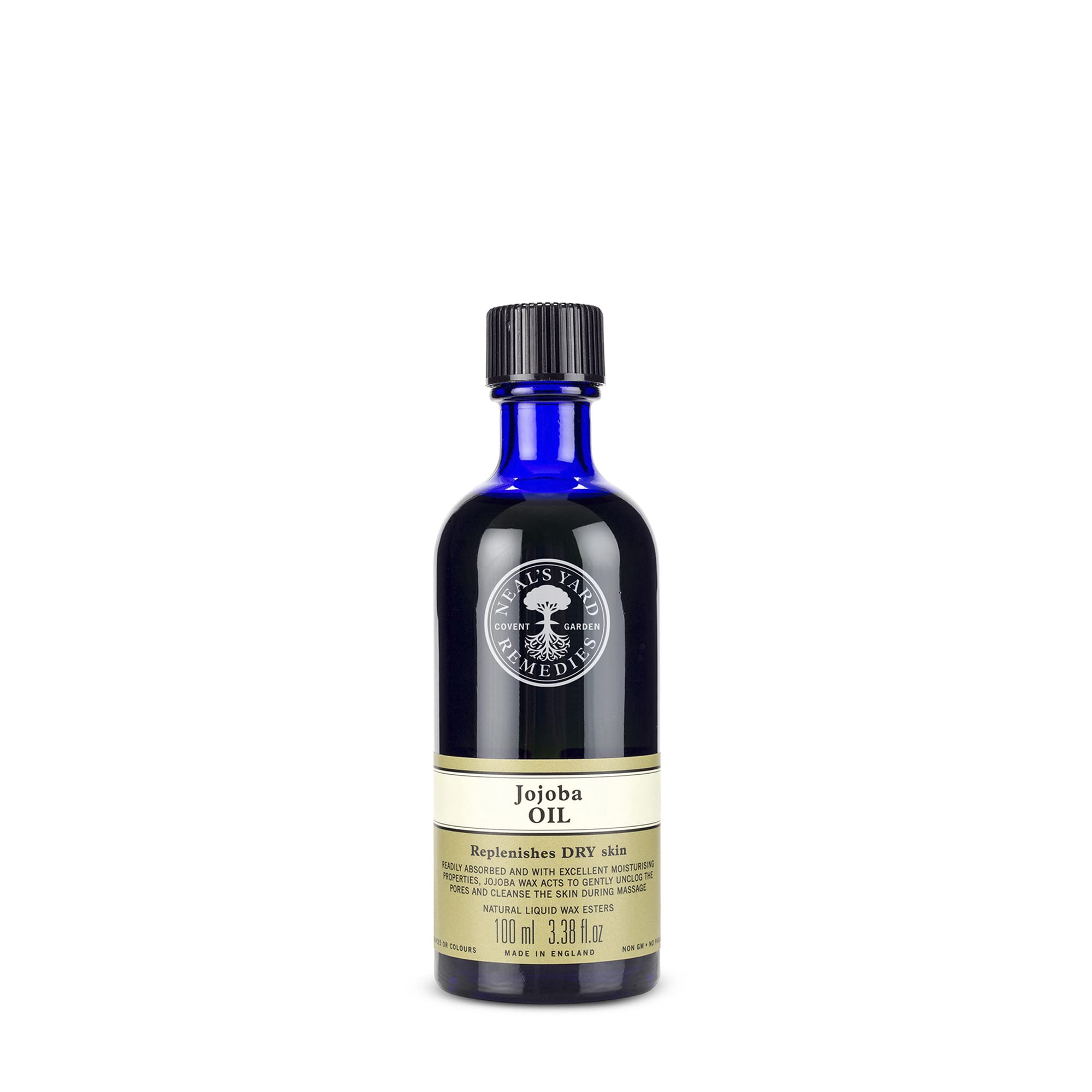 Neal's Yard Remedies Jojoba Oil | Multi-Purpose Oil for Face, Body, Hair & Scalp | Organic & Vegan | 100ml