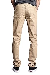 VICTORIOUS Men's Skinny Slim Fit Stretch Raw Denim