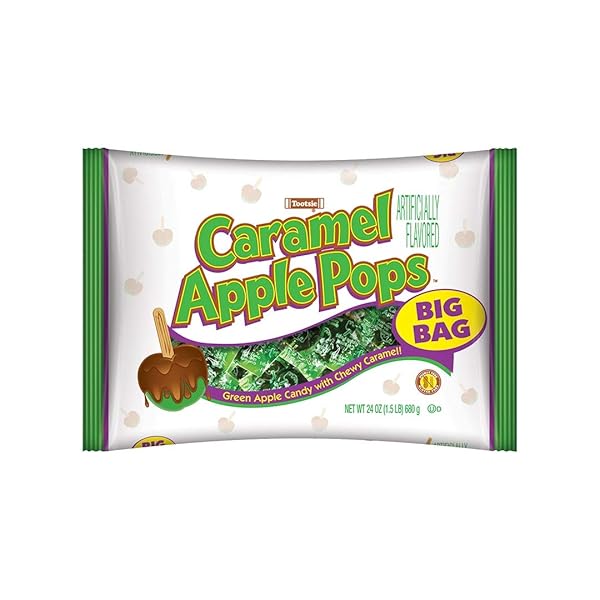 TOOTSIE ROLL CARAMEL APPLE POPS – INDIVIDUALLY WRAPPED...