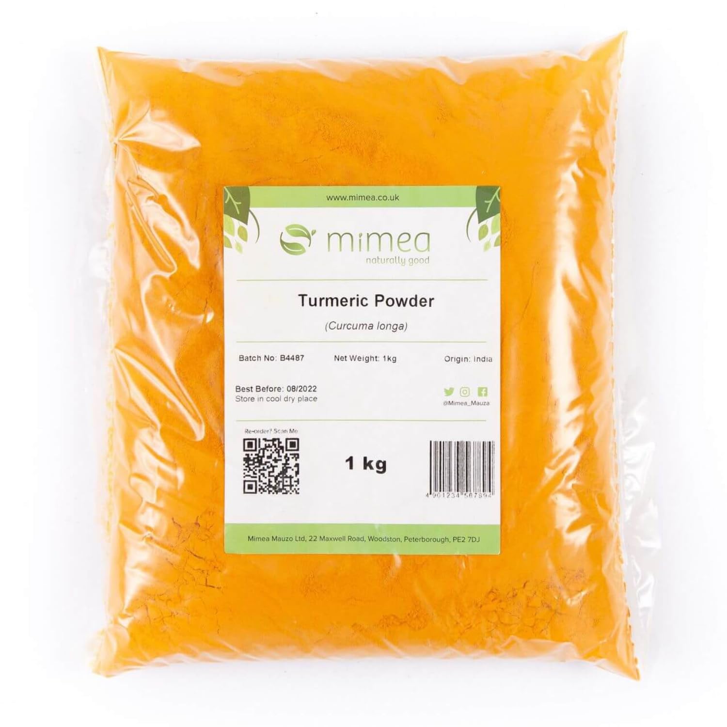 Mimea Turmeric Powder | 1kg | Quality Ingredients | Great for Cooking | Antioxidant & Anti-Inflammatory Properties