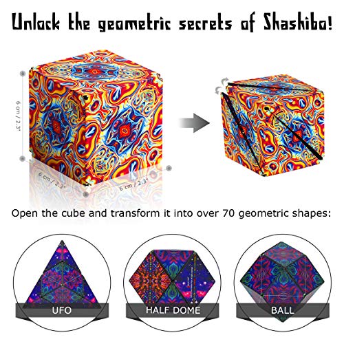SHASHIBO-The-Shape-Shifting-Box-36-Rare-Earth-Magnets-STEMSTEAM-Fidget-Geometric-3D-Magnetic-Transforming-Magnetic-Box-Magic-Cube-Spaced-Out