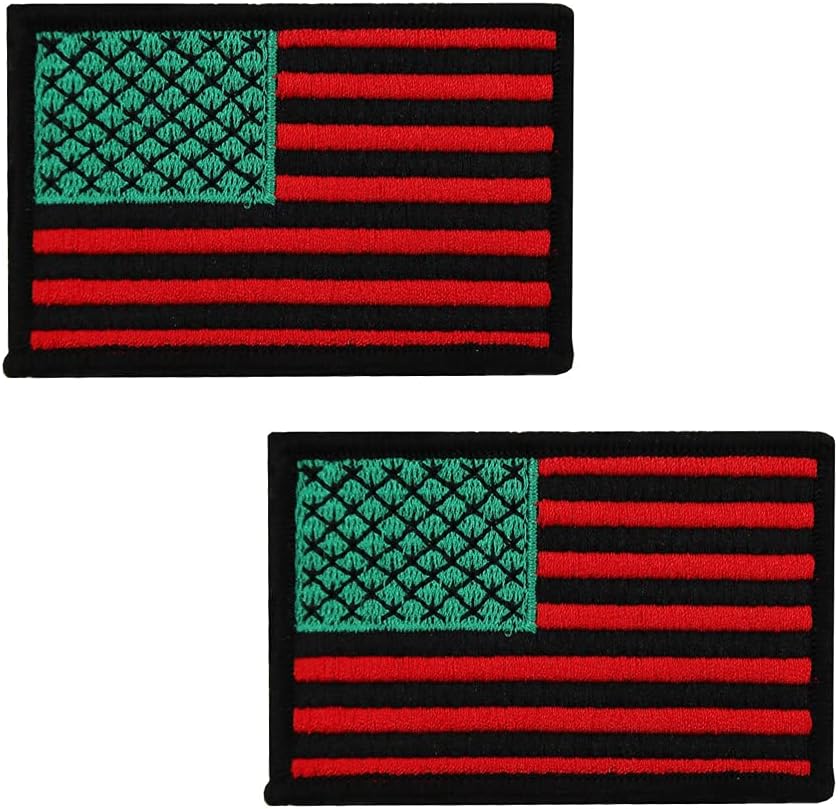 Mixed Media - Pan African American Flag Black Lives Matter Embroidered Iron On Patches BLM Black Power