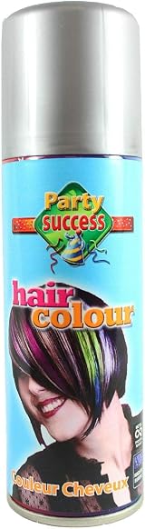 Party Success Temporary Hair Colour Spray Silver 125ml Wash Out view 2