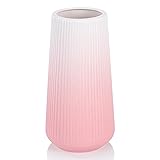 Gradient Pink Ceramic Vase, GUKJOB Small Cute