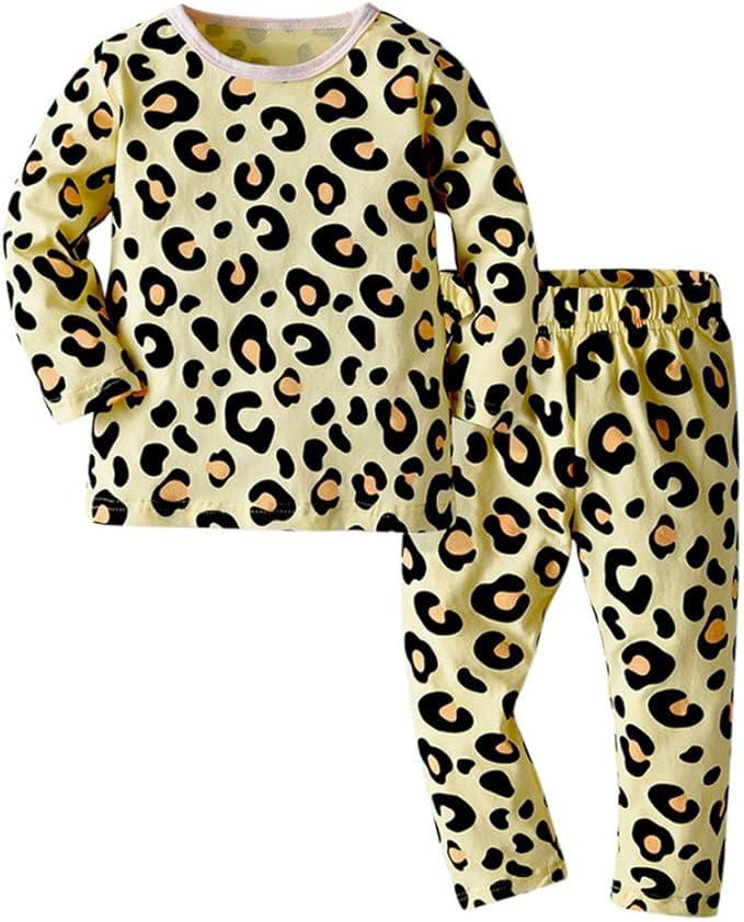 Idee Regalo Natale Bimba 4 Anni.Pigiama Bambino 0 4 Anni Pigiami Interi Cotone Pigiama Due Pezzi Leopardato Idee Regalo Natale Per Famiglia Foshsh Amazon It Abbigliamento