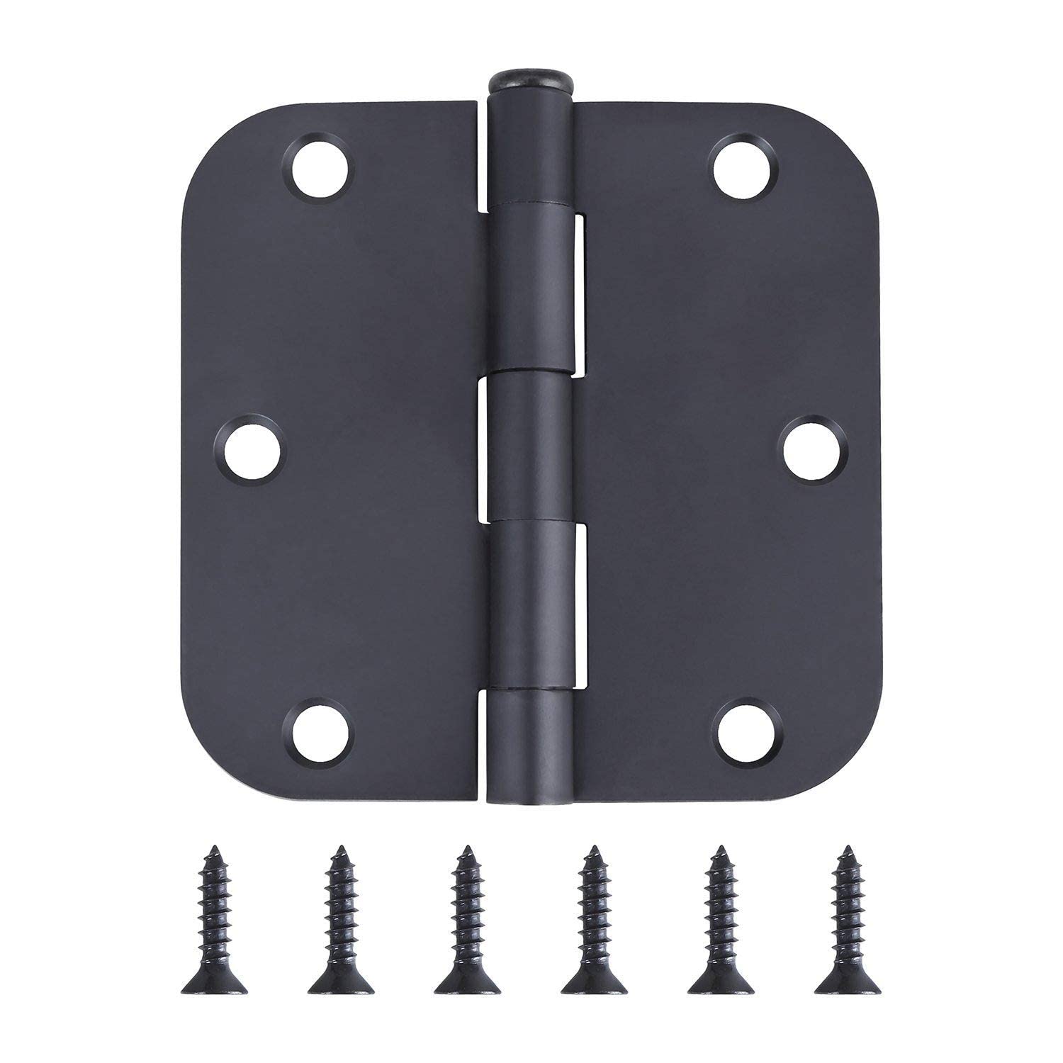 Y&Y Decor 3.5" Oil Rubbed Bronze Interior Door Hinges 5/8" Radius Hinge (50 Pack)