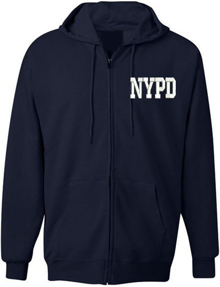 American Law Enforcement Military NYPD New York Jacket Zipper Hoodie