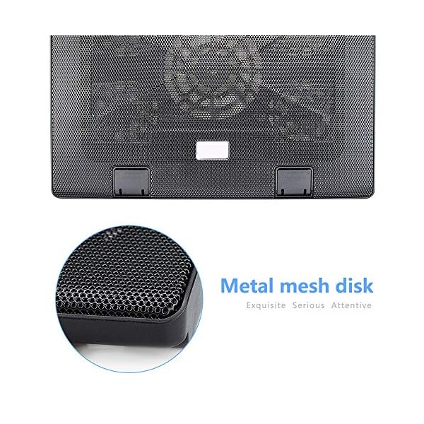 yidenguk-Laptop-Cooling-Pad-Adjustable-Angle-Ultra-Quiet-Gaming-Laptop-Cooler-Stand-with-6-Fans-Blue-Led-Lights-2-USB-Ports-Suitable-for-12-154-Inches-Laptop-Notebook-blue-5 yidenguk Laptop Cooling Pad, Adjustable Angle Ultra Quiet Gaming Laptop Cooler Stand with 6 Fans, Blue Led Lights, 2 USB…