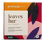 ATTITUDE Nourishing Shampoo Bar, Natural Origin, For Healthy-Looking and Soft Hair, Avocado Oil, EWG Verified & Clean Ingredients, Vegan, Sandalwood, 4 Oz