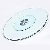 Lazy Susan for Table Top 18 20 24 26 28 32 36 40inch Diameter Tempered Glass Lazy Susan Turntable for Dining Table Transparen