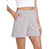 GYS Bamboo Viscose Pajama Shorts Women Soft Sleep Shorts with Pockets Comfy Lounge Shorts Pj Bottoms